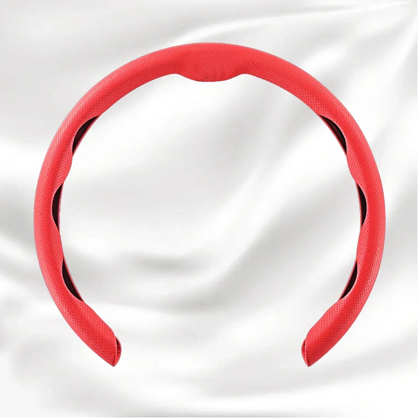 Nexi Customized Car Logo Breathable Ultra-thin 5D Leather & Carbon Car Steering Wheel Cover Universal Fit